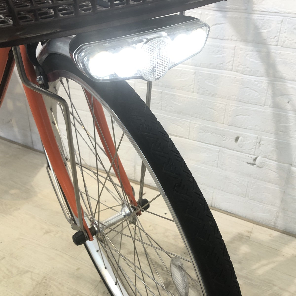 中古電動自転車 パナソニック ビビL オレンジ 24インチ YH033