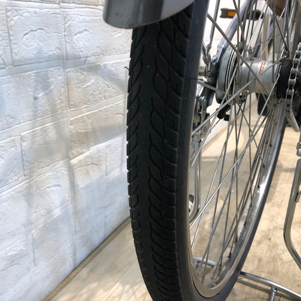 中古電動自転車 ヤマハ PAS パス パープル 26インチ YC017