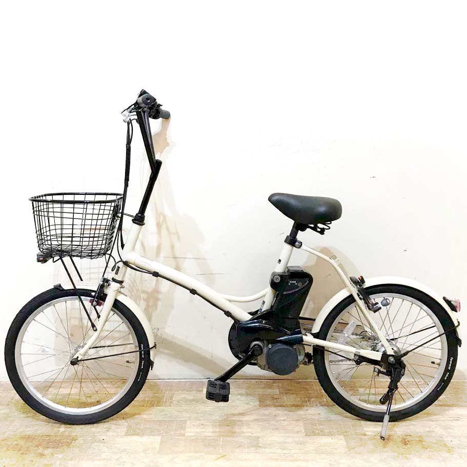 中古電動自転車 パナソニック シュガードロップ ベージュ 20インチ KG013