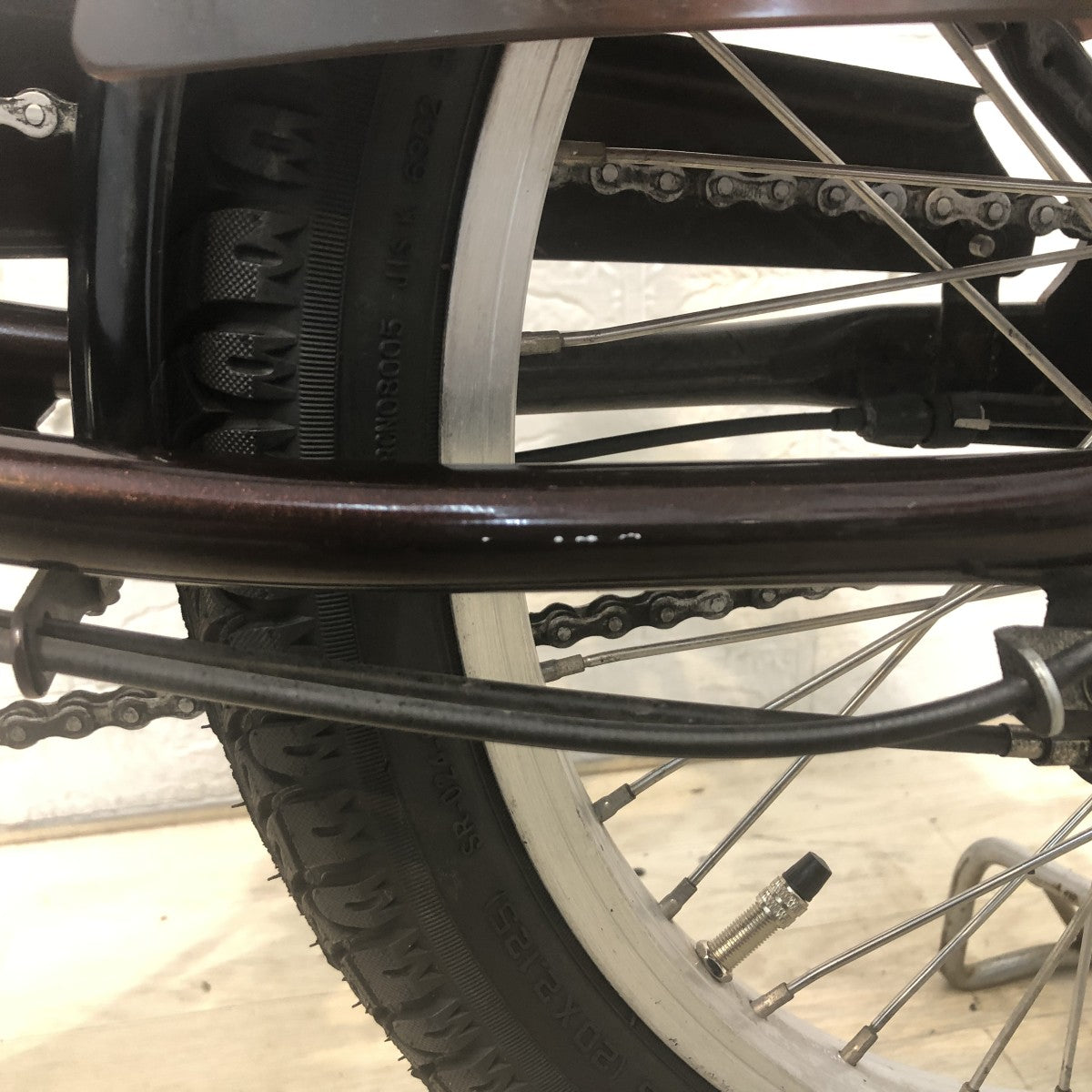 中古電動自転車 パナソニック ギュットミニDX ブラウン 20インチ YH034