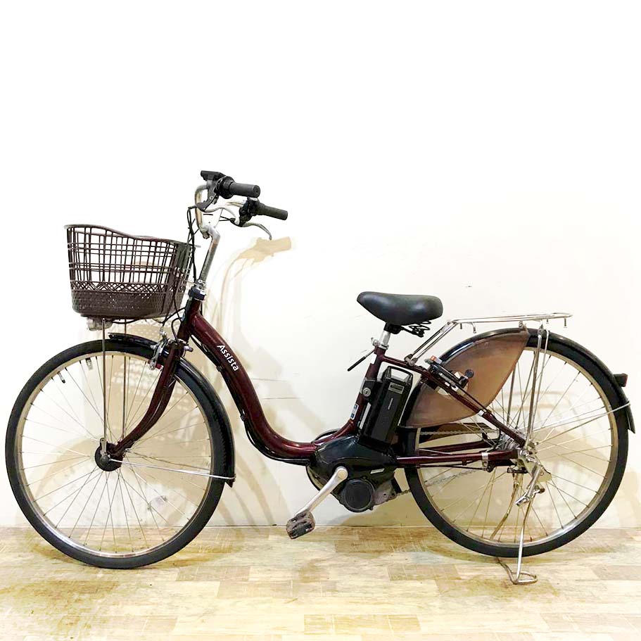 中古電動自転車 ブリヂストン アシスタ ロイヤル ブラウン 26インチ KG014
