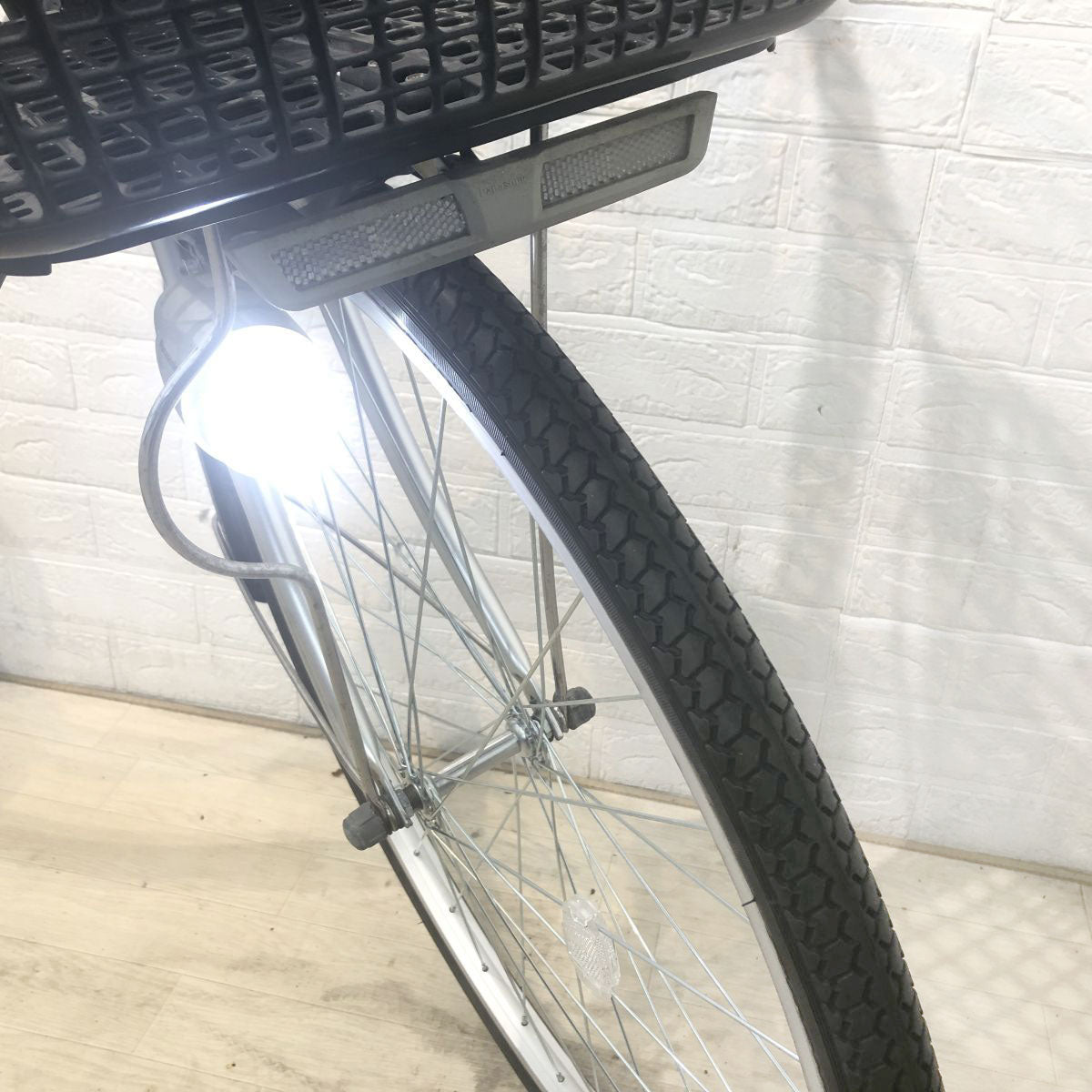 中古電動自転車 パナソニック ビビNX シルバー 26インチ YH036