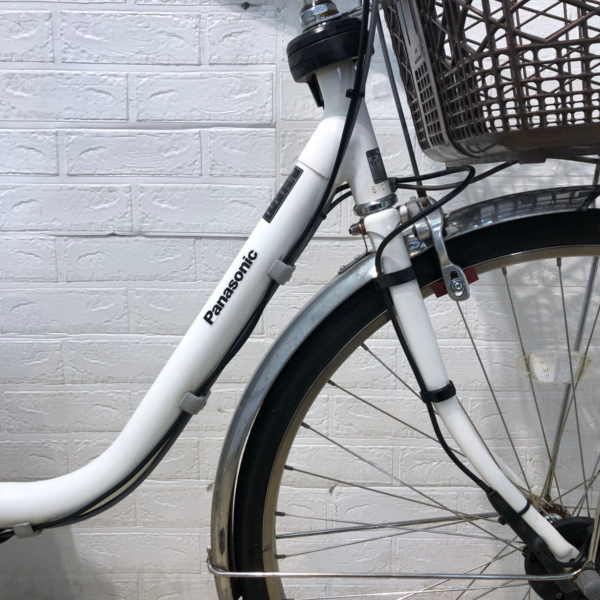 中古電動自転車 パナソニック ビビ DX ホワイト 26インチ YC020