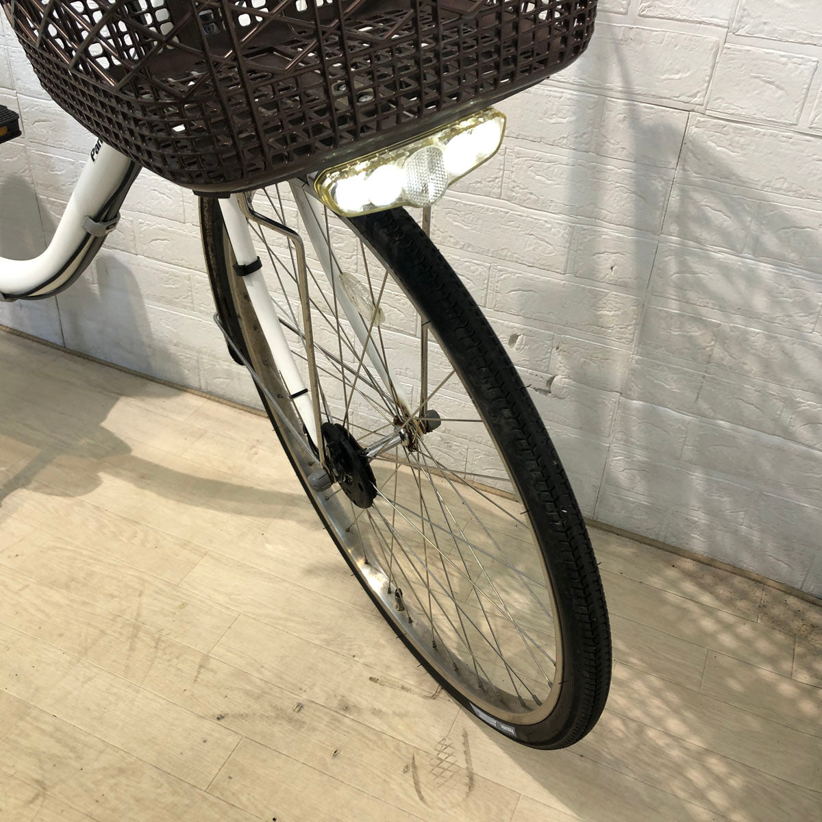 中古電動自転車 パナソニック ビビ DX ホワイト 26インチ YC020