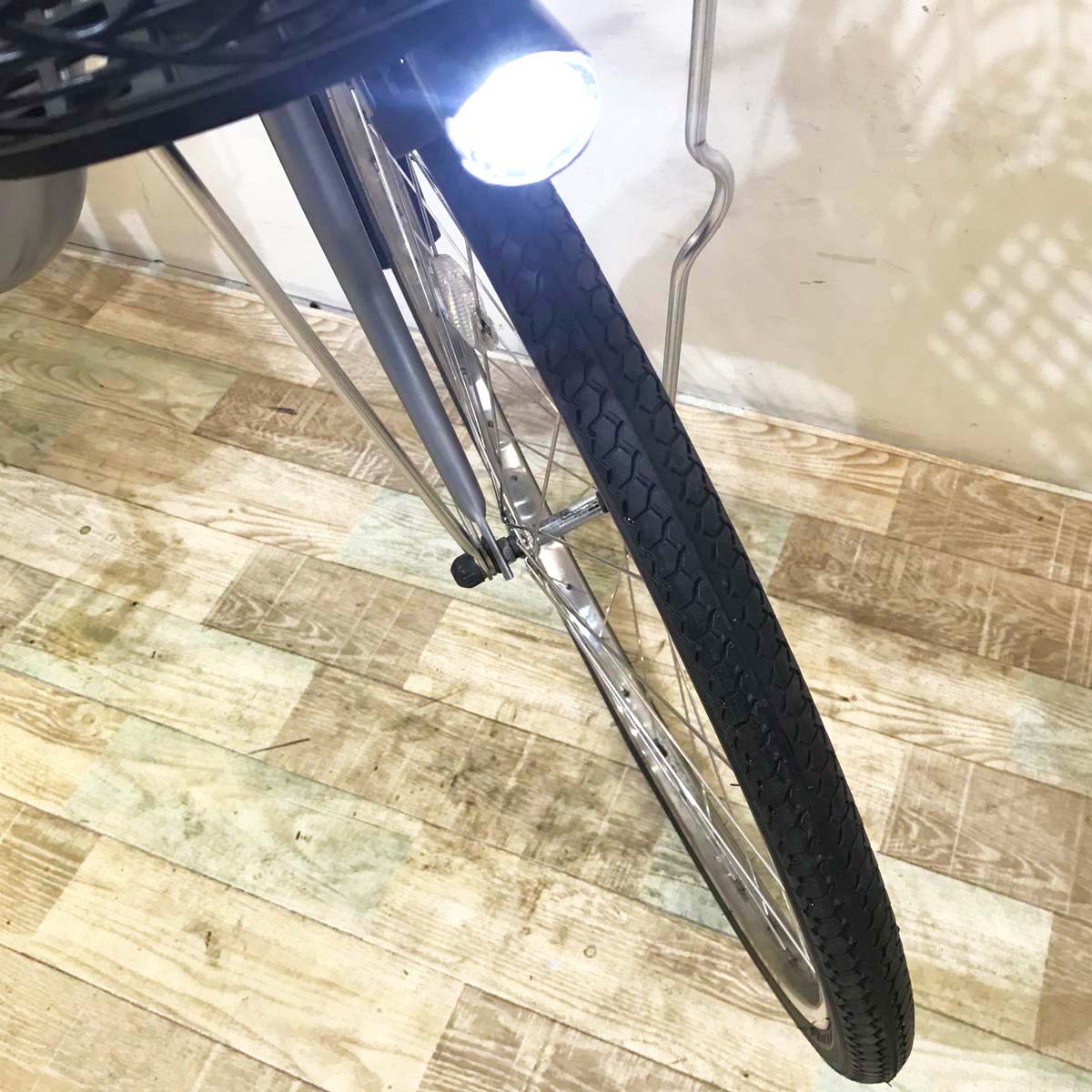 中古電動自転車  ヤマハ PAS With SP パス ウィズ SP シルバー 26インチ KB004