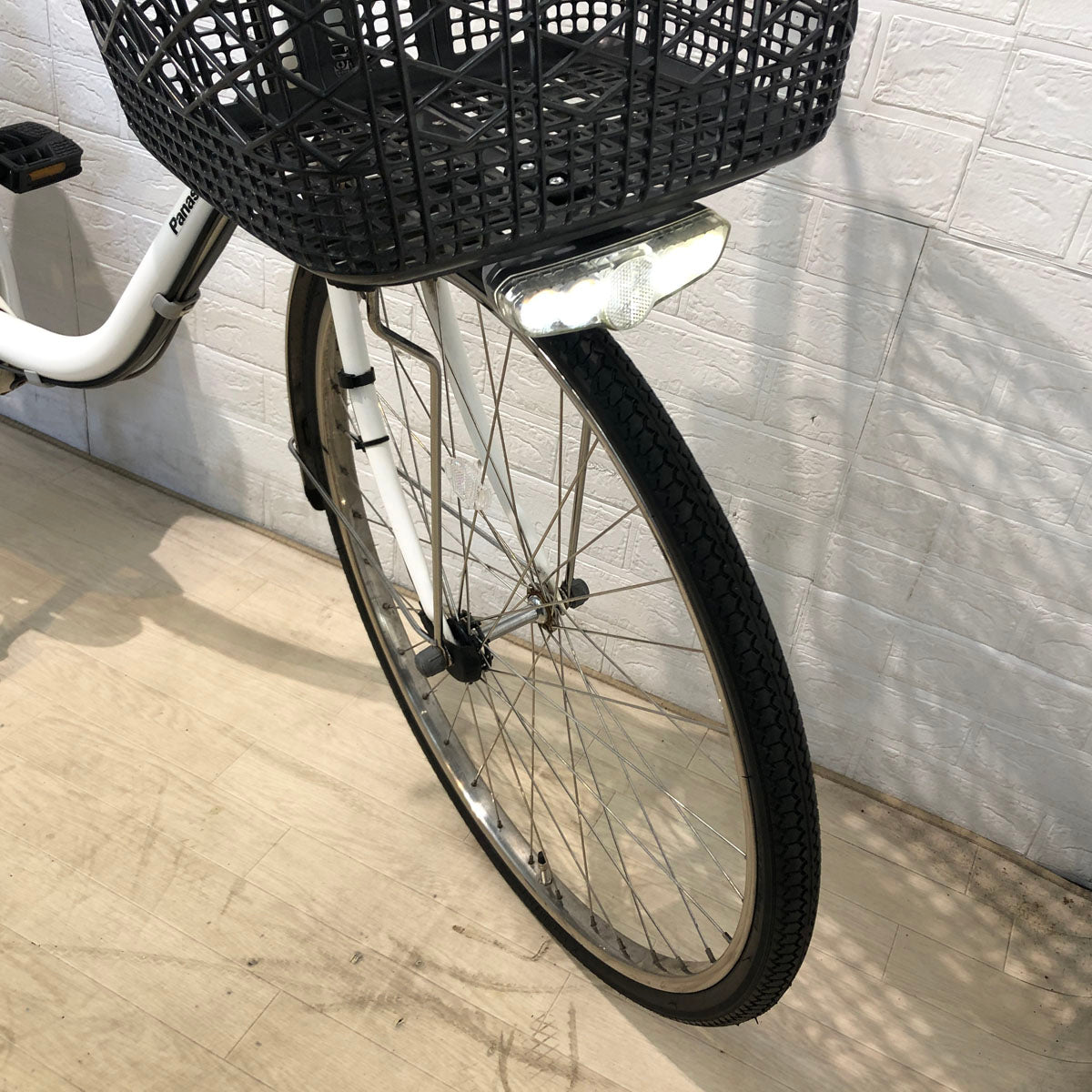 中古電動自転車 パナソニック ビビ DX ホワイト 26インチ YC021