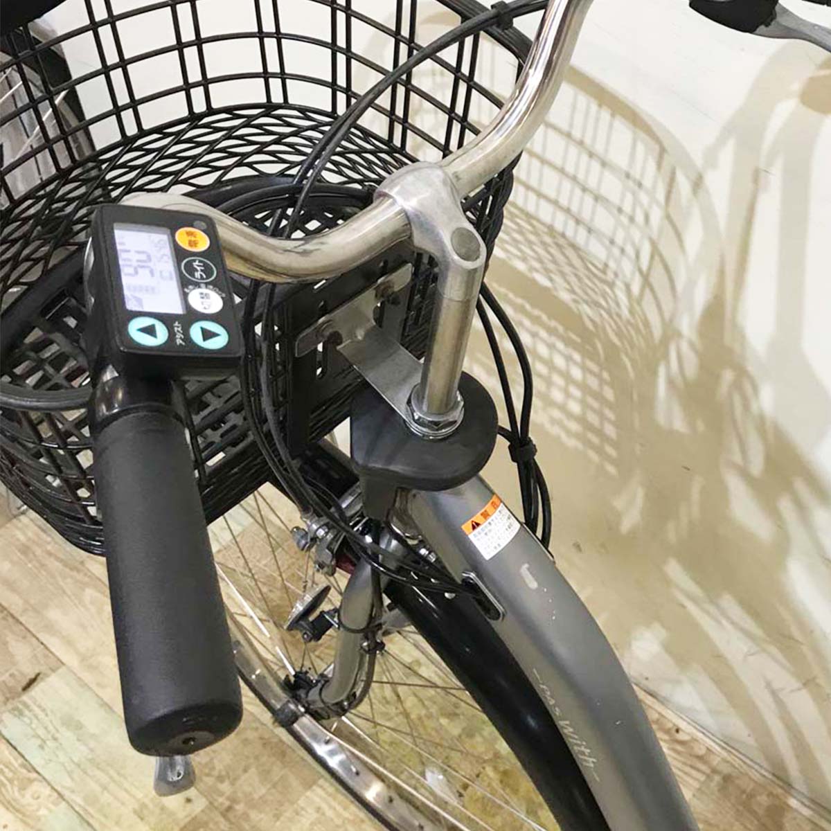 中古電動自転車  ヤマハ PAS With SP パス ウィズ SP シルバー 26インチ KB004