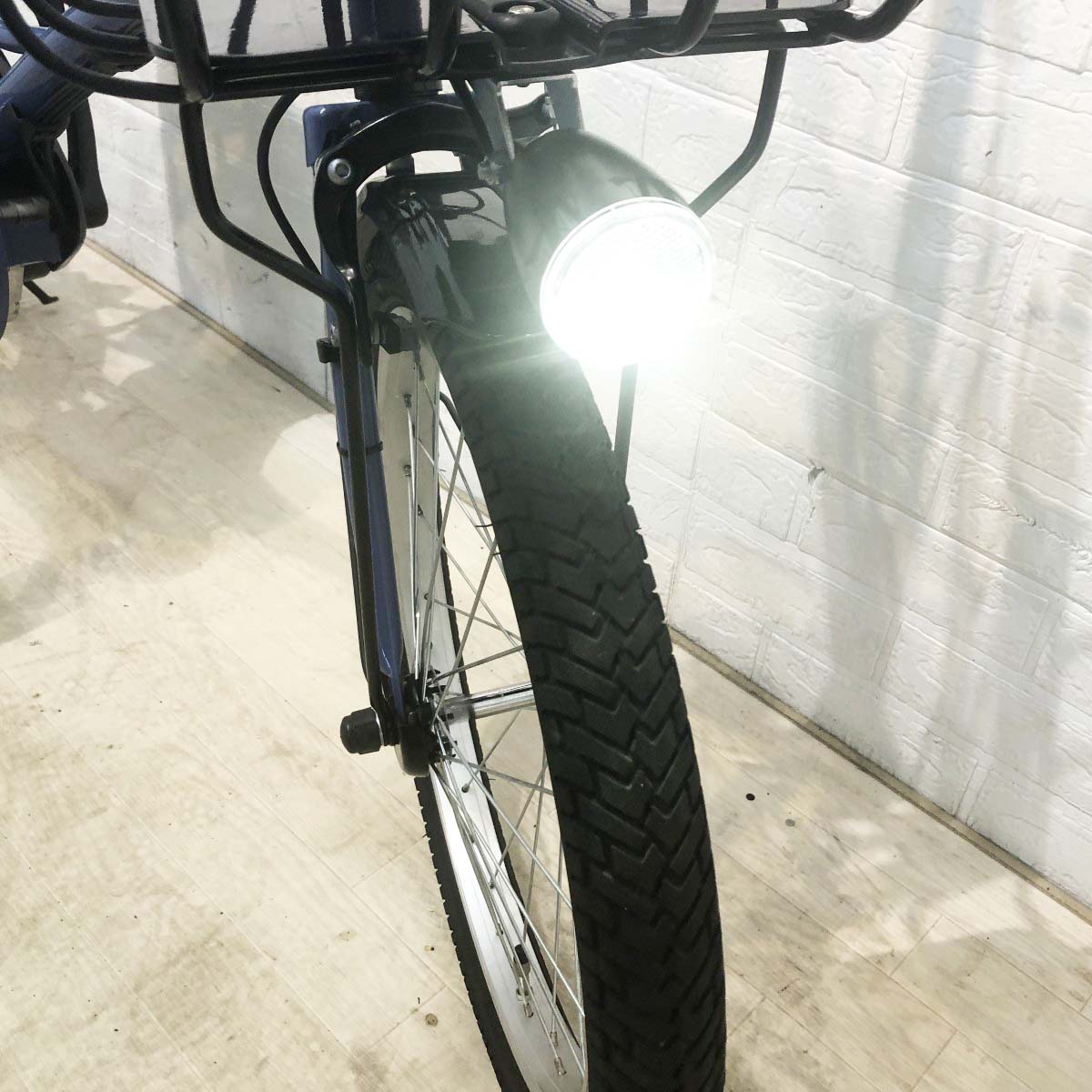 中古電動自転車 パナソニック グリッター ブルー 20インチ YH038