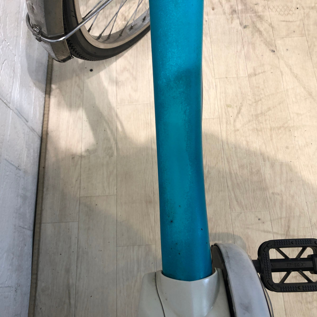 中古電動自転車 パナソニック ビビ DX ブルー 26インチ YC022