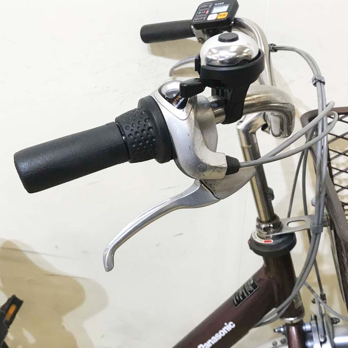 中古電動自転車 パナソニック ビビ LU ブラウン 26インチ KB006