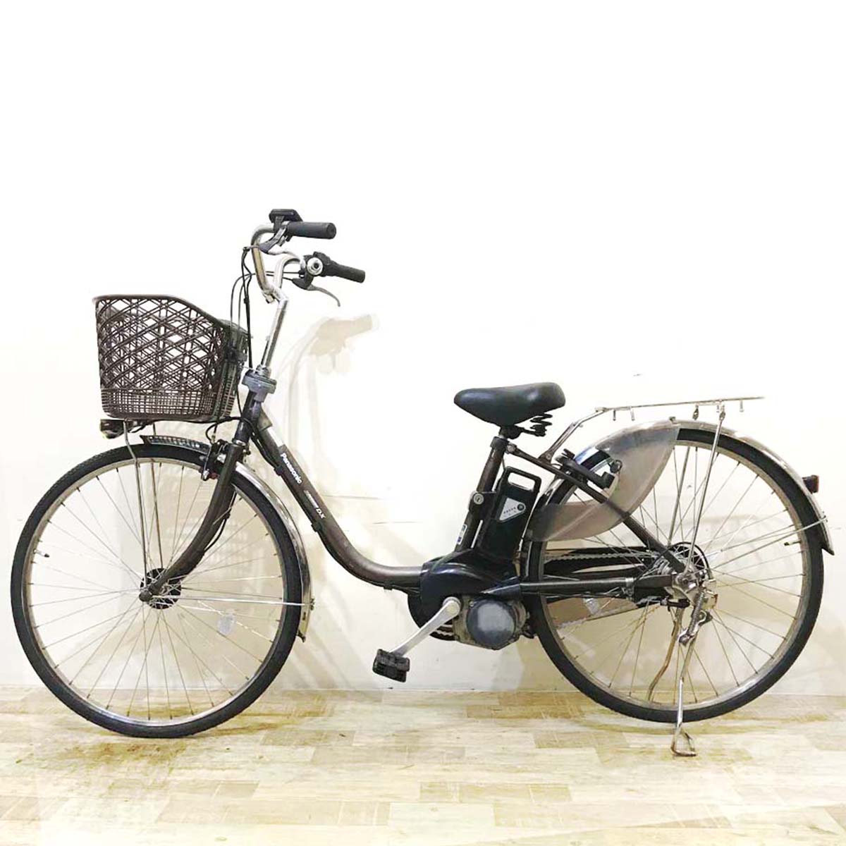 中古電動自転車 パナソニック ビビ DX ブラウン 26インチ KB008 