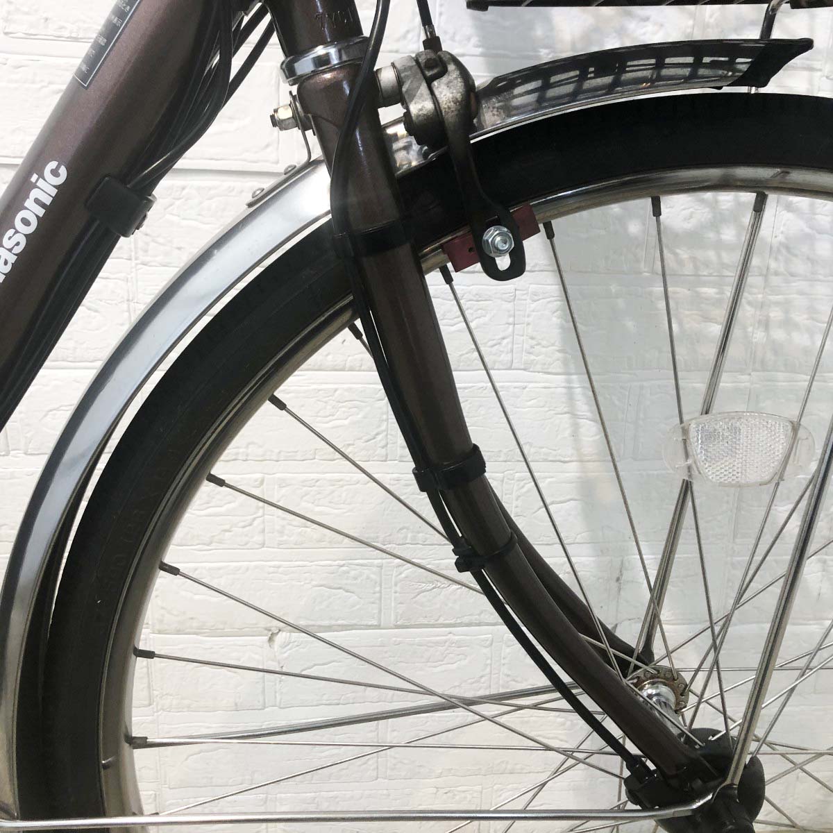 中古電動自転車 パナソニック ビビDX ブラウン 26インチ YH042