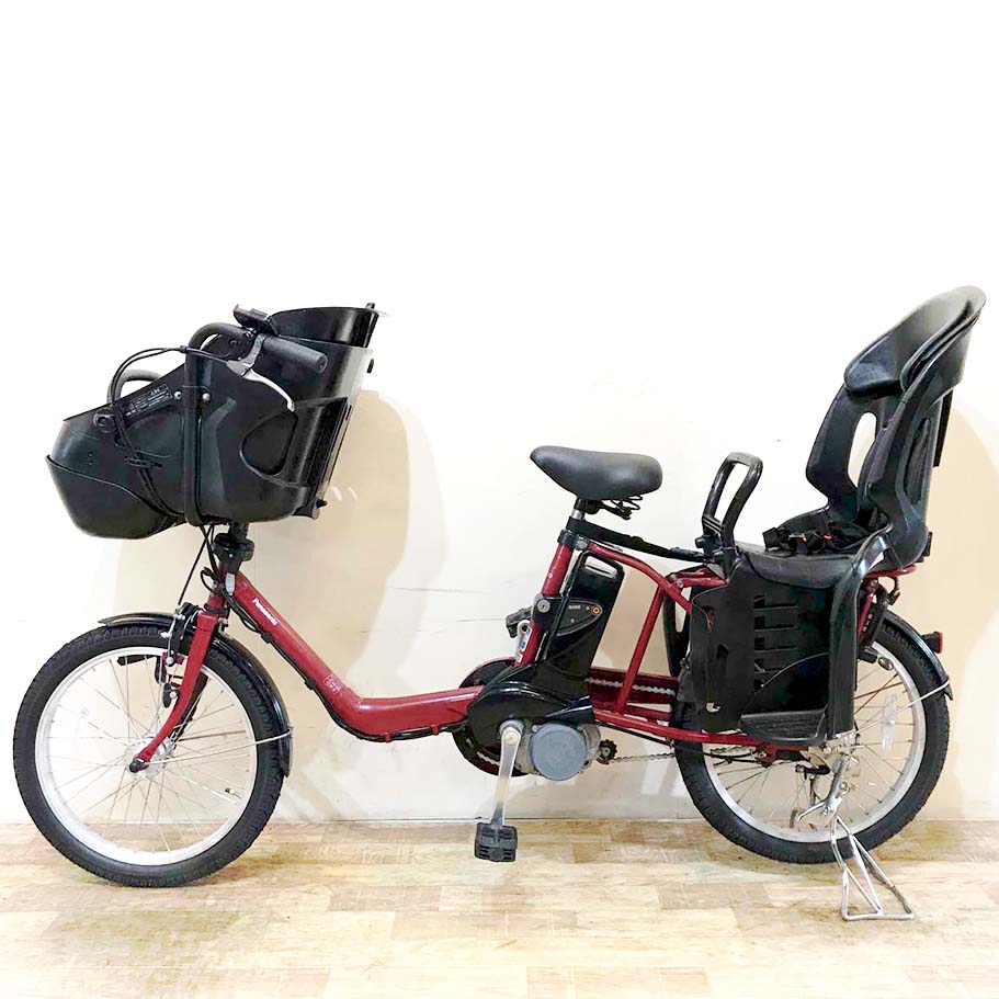 中古電動自転車 パナソニック ギュットミニDX レッド 20インチ KG020