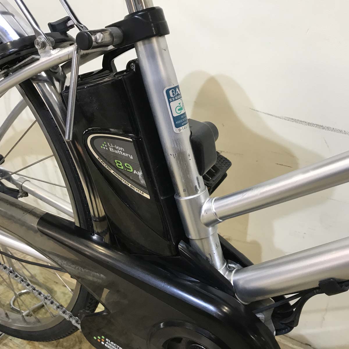 中古電動自転車 パナソニック ビビ DX シティ シルバー 27インチ KB009 