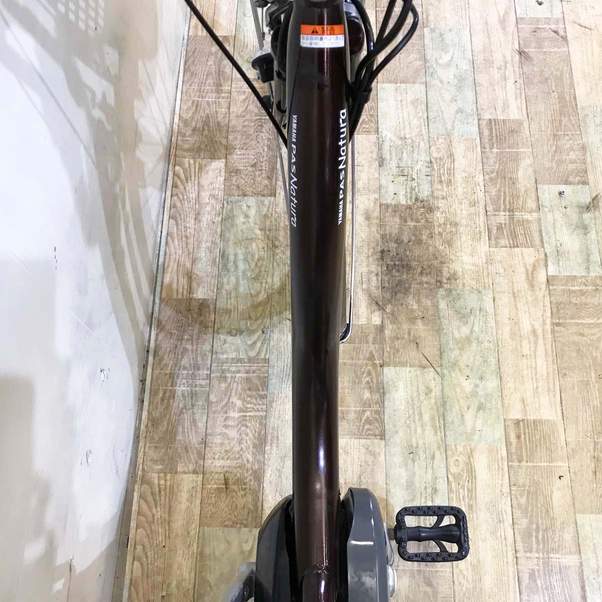 中古電動自転車 ヤマハ パスナチュラM ブラウン 26インチ KG021