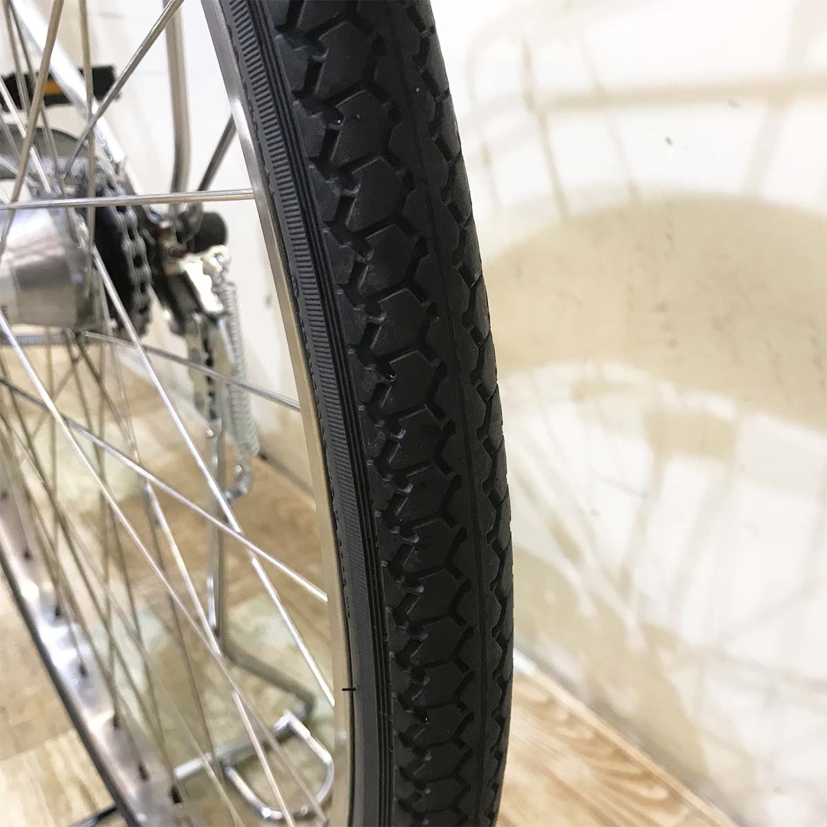 中古電動自転車 パナソニック ビビ DX シティ シルバー 27インチ KB009 