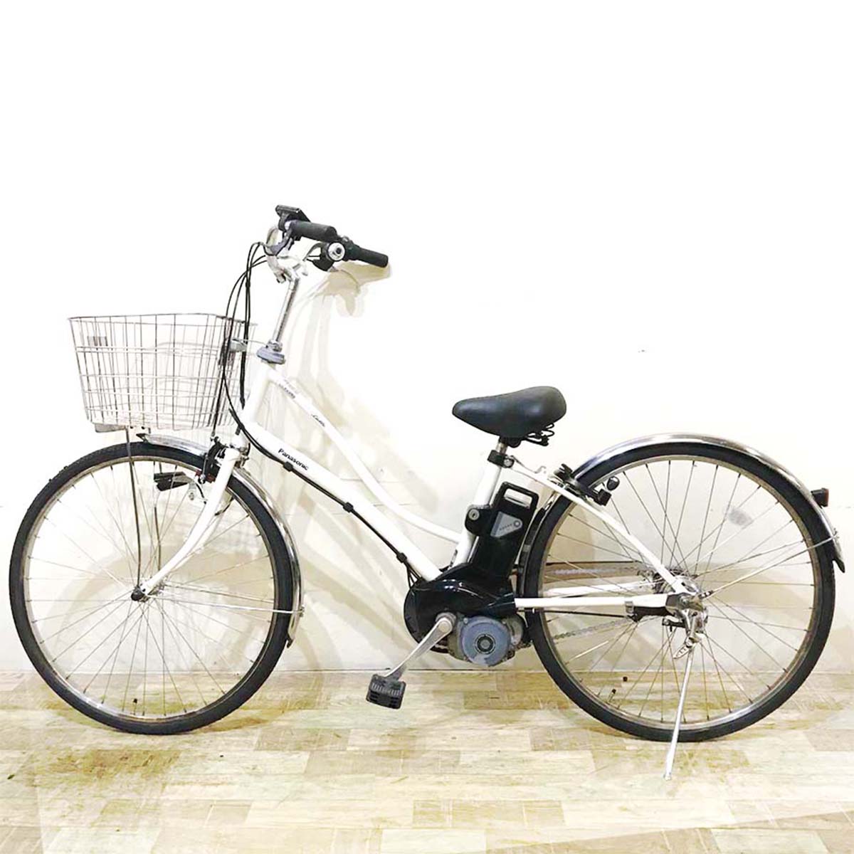 中古電動自転車 パナソニック ビビ ラッテ ホワイト 26インチ KB010