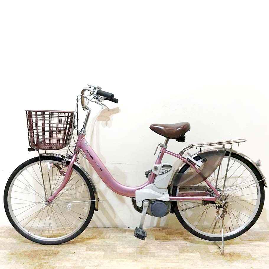 中古電動自転車 パナソニック ビビNX ピンク 24インチ KG022