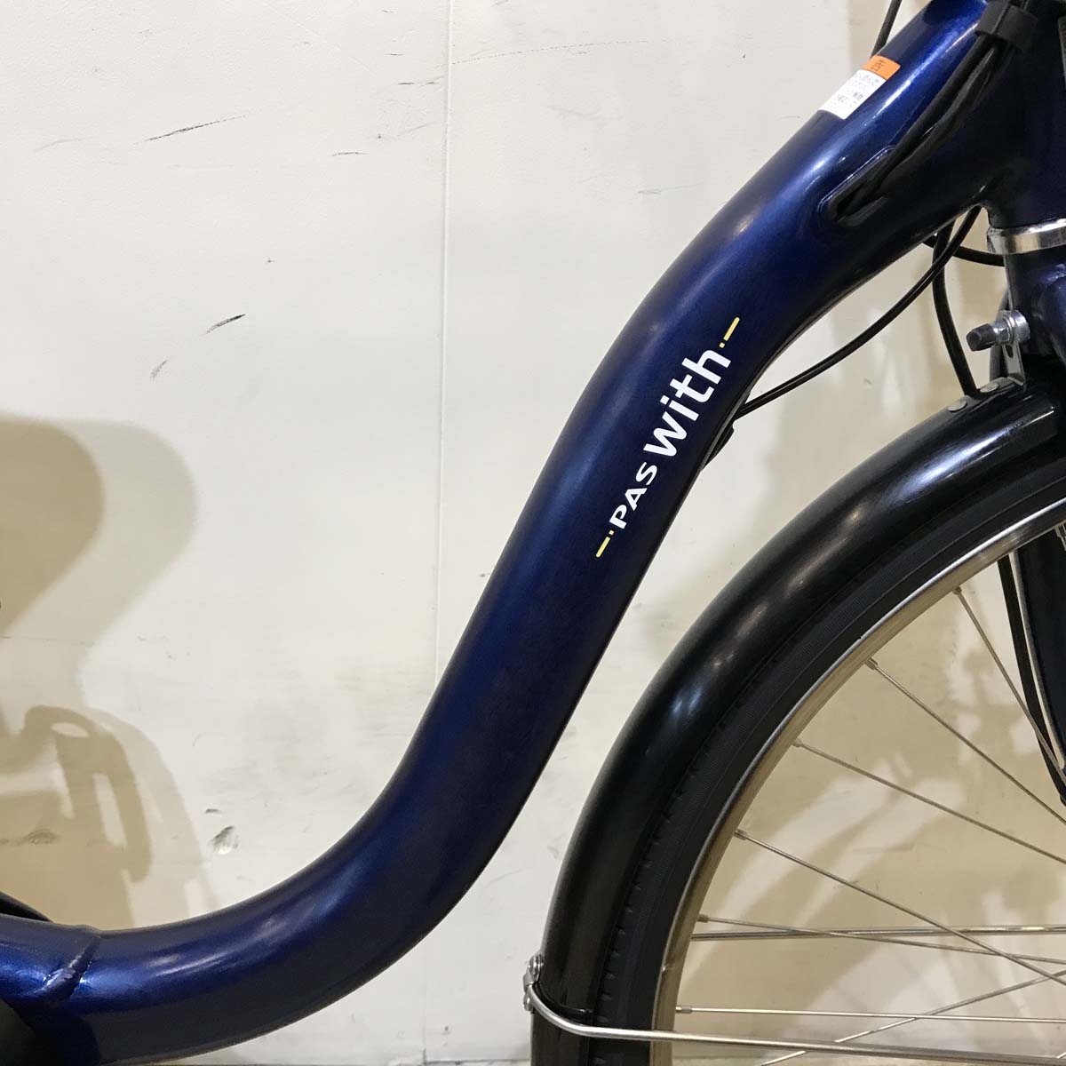 中古電動自転車 ヤマハ PAS ウィズ ネイビー 26インチ KG023