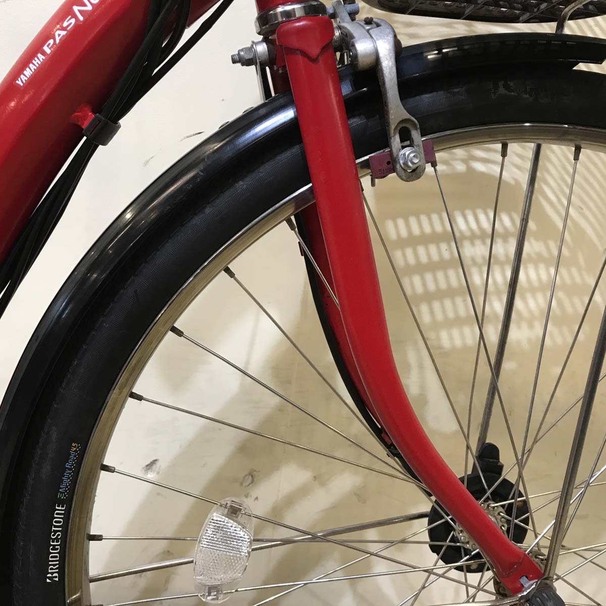 中古電動自転車  ヤマハ PAS ナチュラ XL スーパー レッド 26インチ KB011 