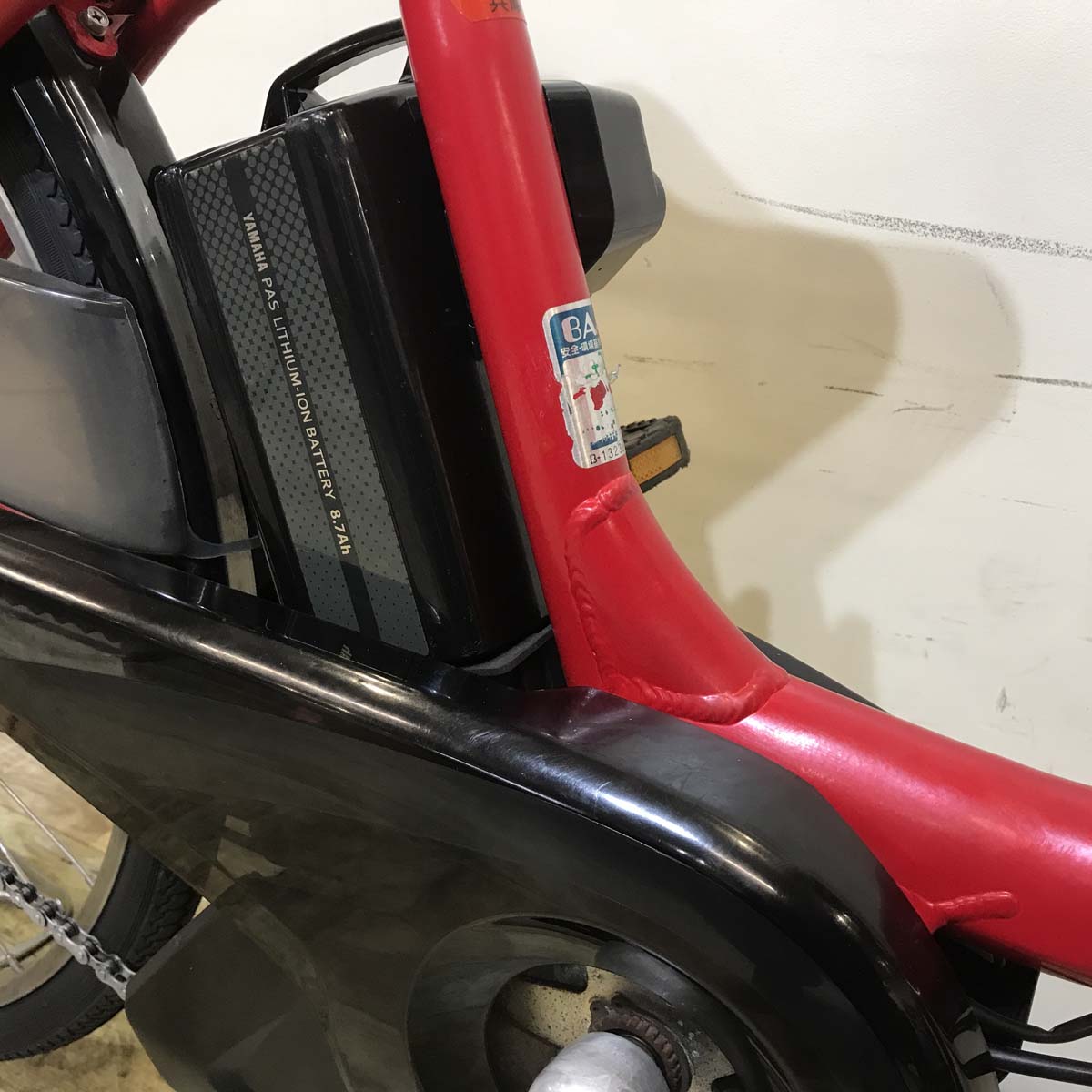中古電動自転車  ヤマハ PAS ナチュラ XL スーパー レッド 26インチ KB011 