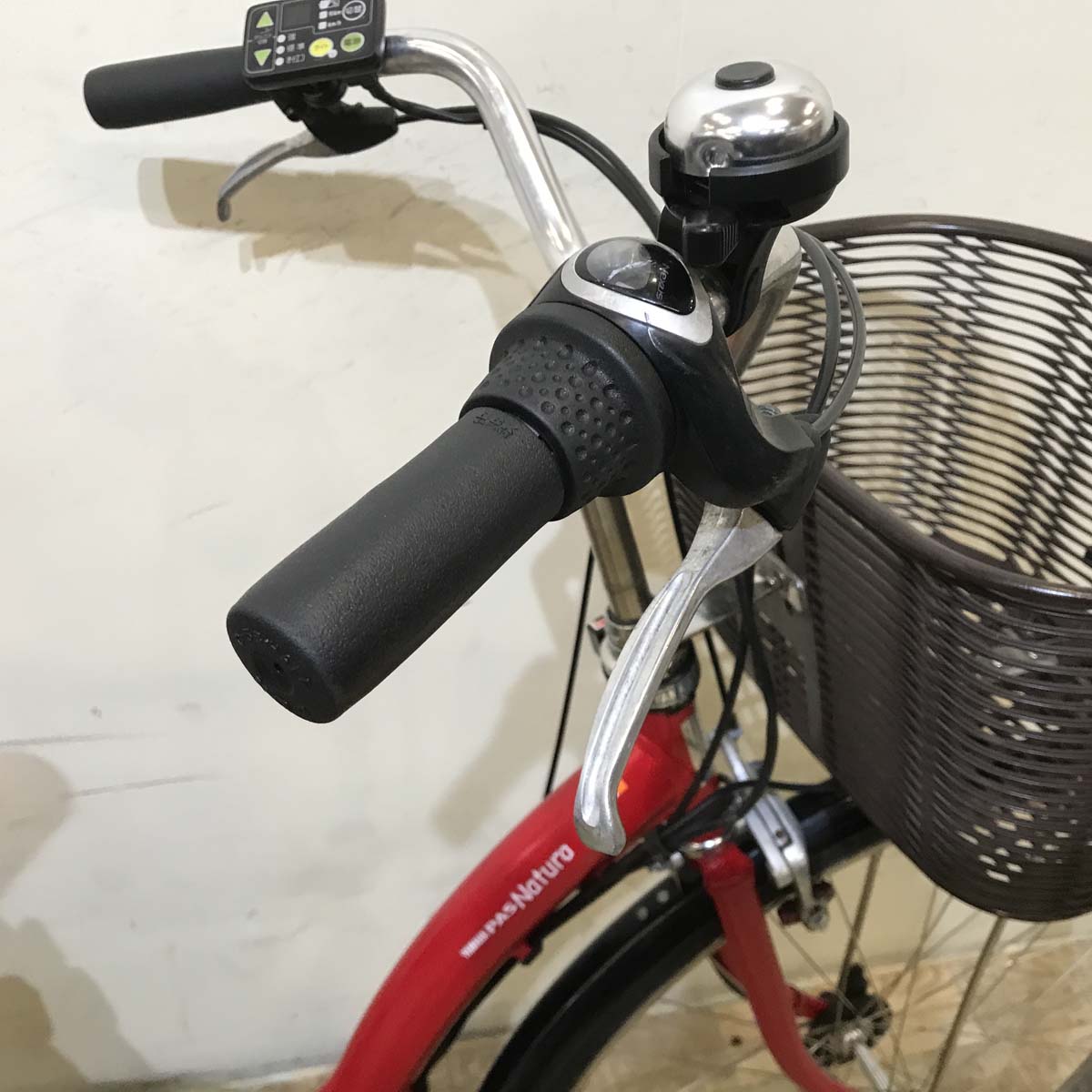 中古電動自転車  ヤマハ PAS ナチュラ XL スーパー レッド 26インチ KB011 