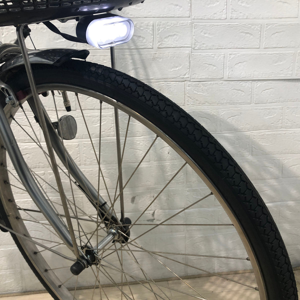 中古電動自転車 ブリヂストン アシスタ U DX シルバー 26インチ YC028