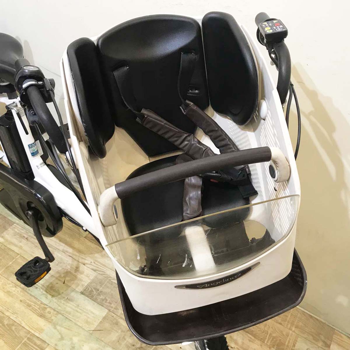 中古電動自転車 ヤマハ PAS Kiss mini パス キッス ミニ ホワイト 20インチ KB012