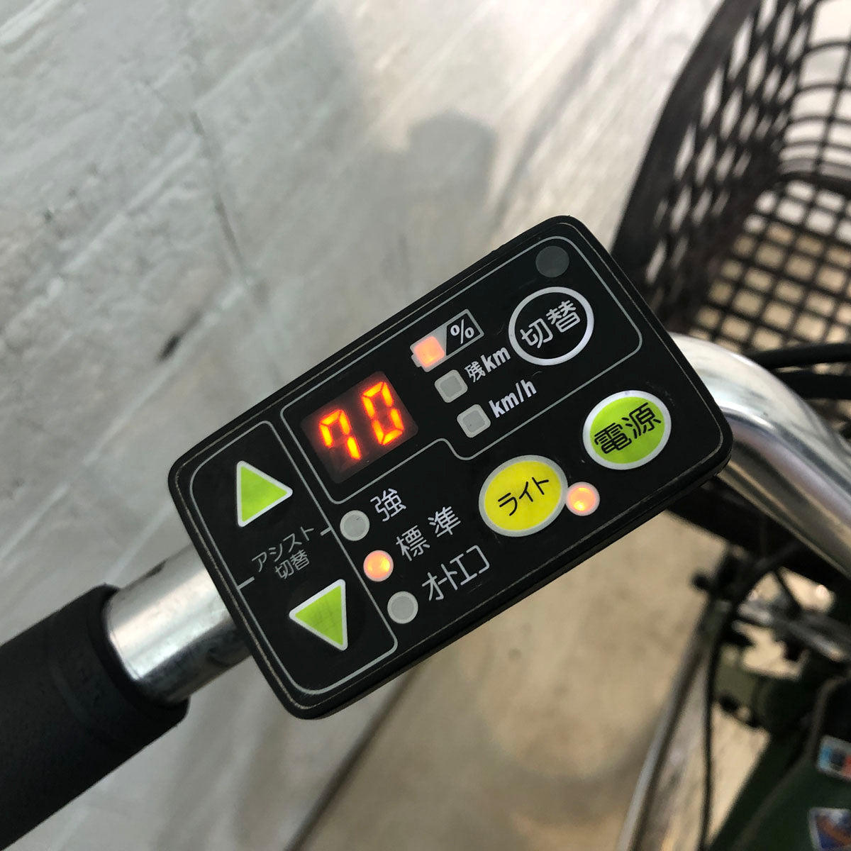 中古電動自転車 ブリヂストン アシスタ ファイン グリーン 26インチ YC029