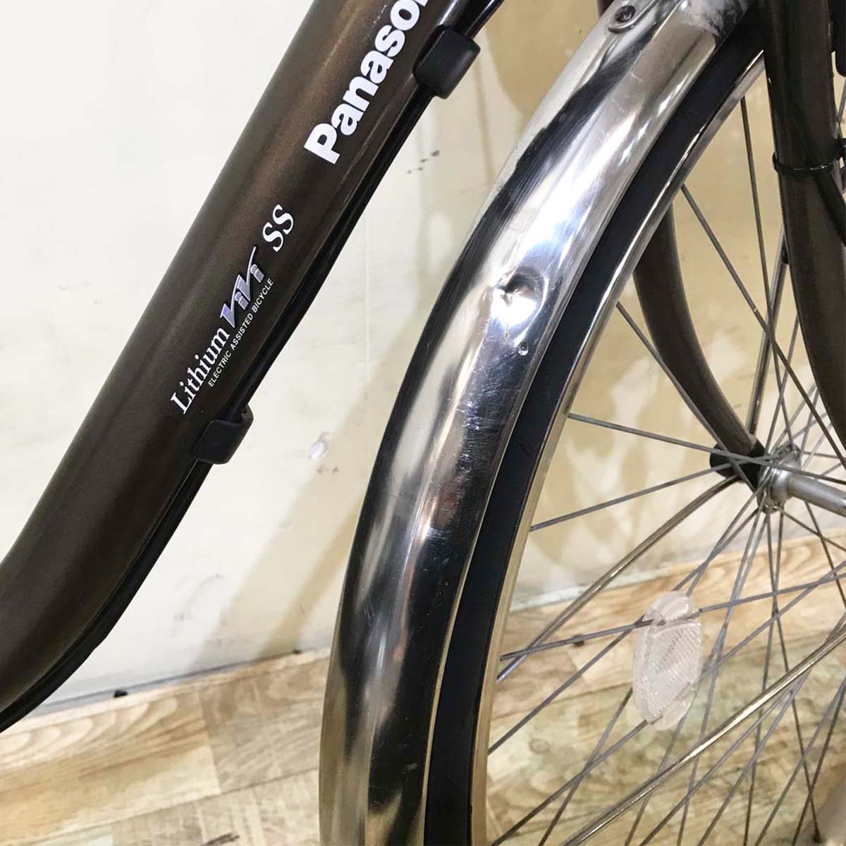 中古電動自転車 パナソニック ビビ SS ブラウン 26インチ KB013