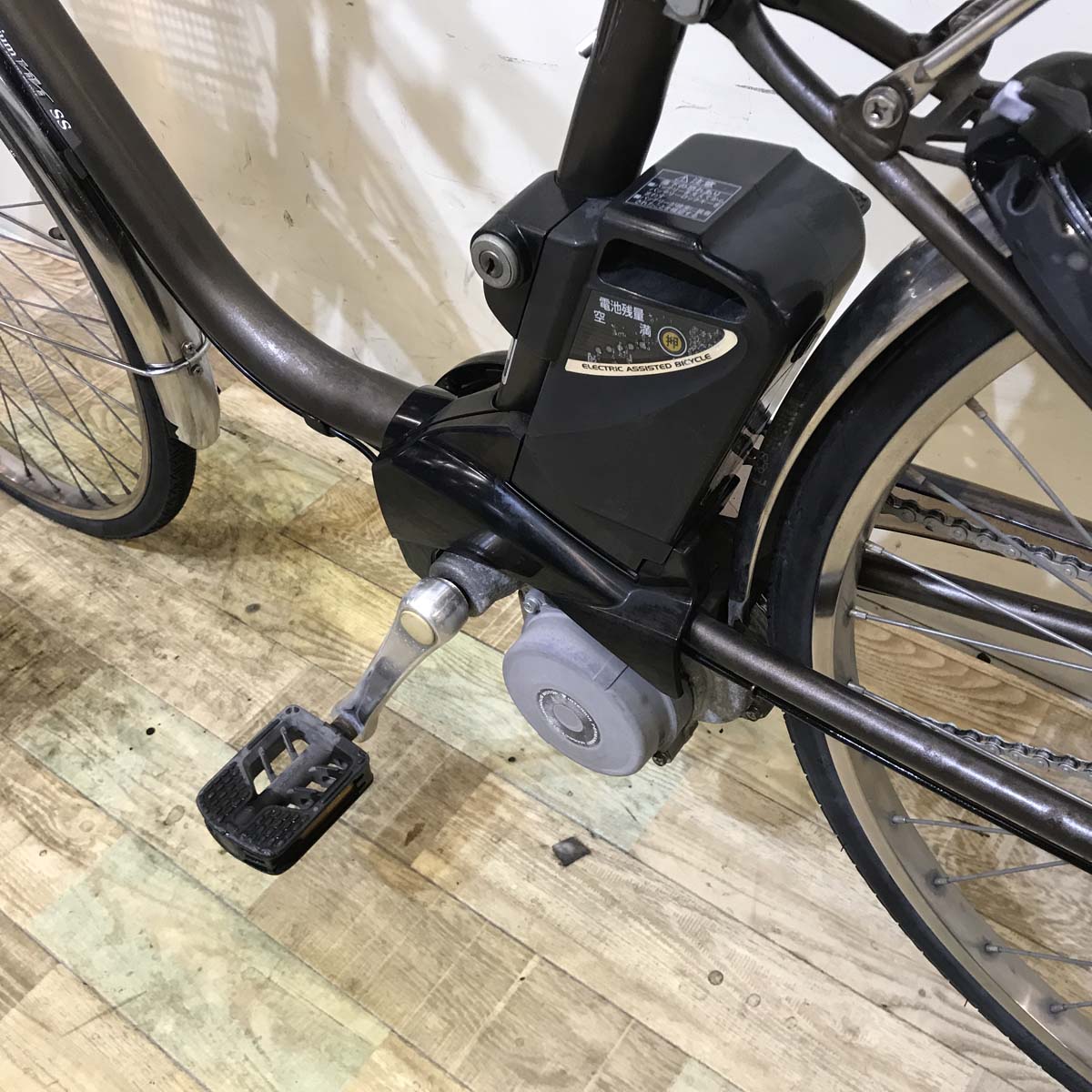 中古電動自転車 パナソニック ビビ SS ブラウン 26インチ KB013