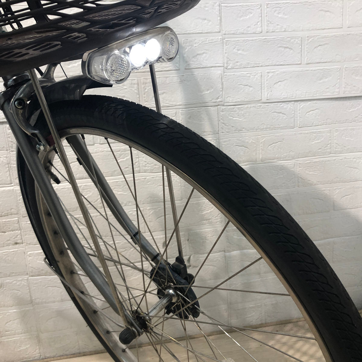 中古電動自転車 ヤマハ PAS ナチュラ L シルバー 26インチ YC030