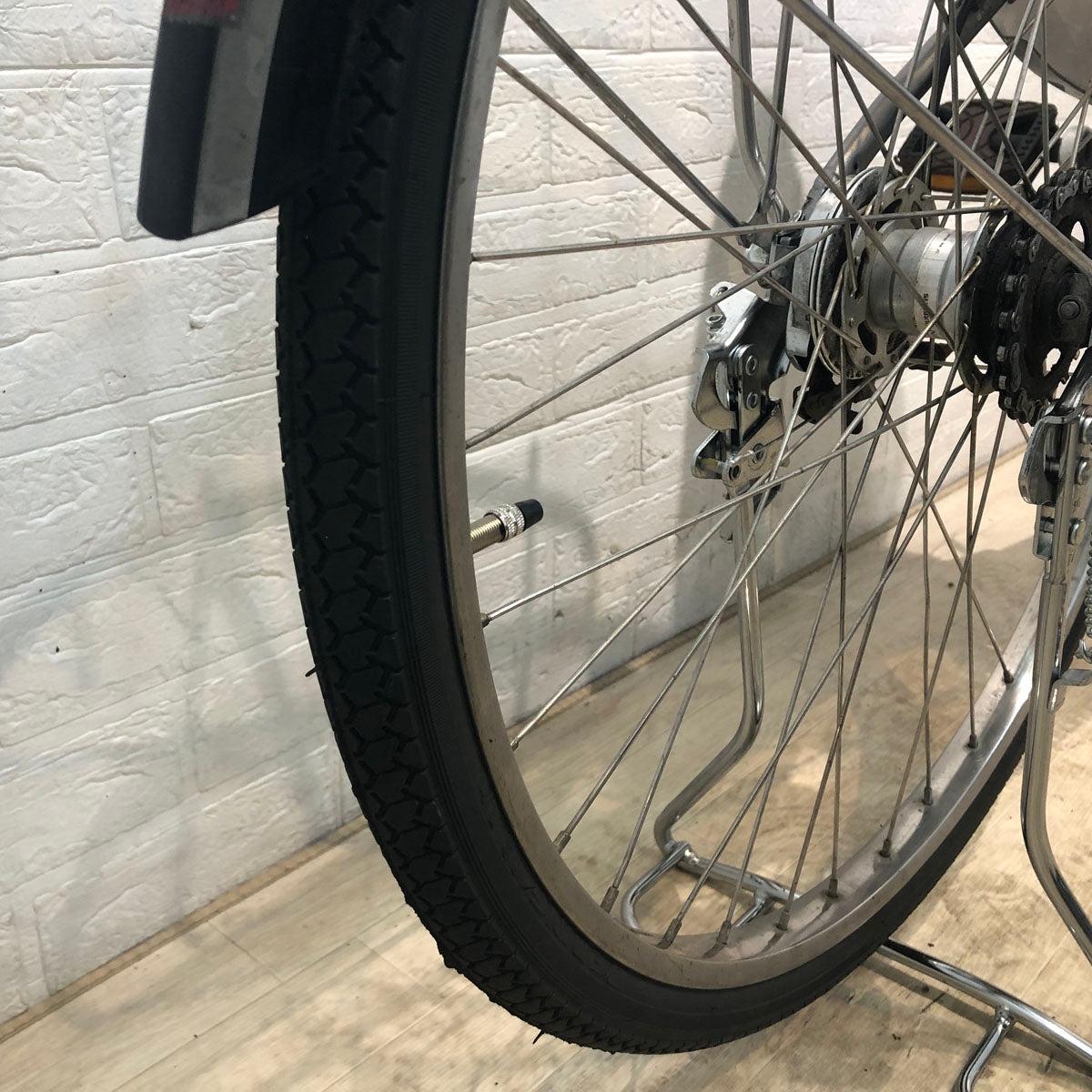 中古電動自転車 ヤマハ PAS ナチュラ L シルバー 26インチ YC030