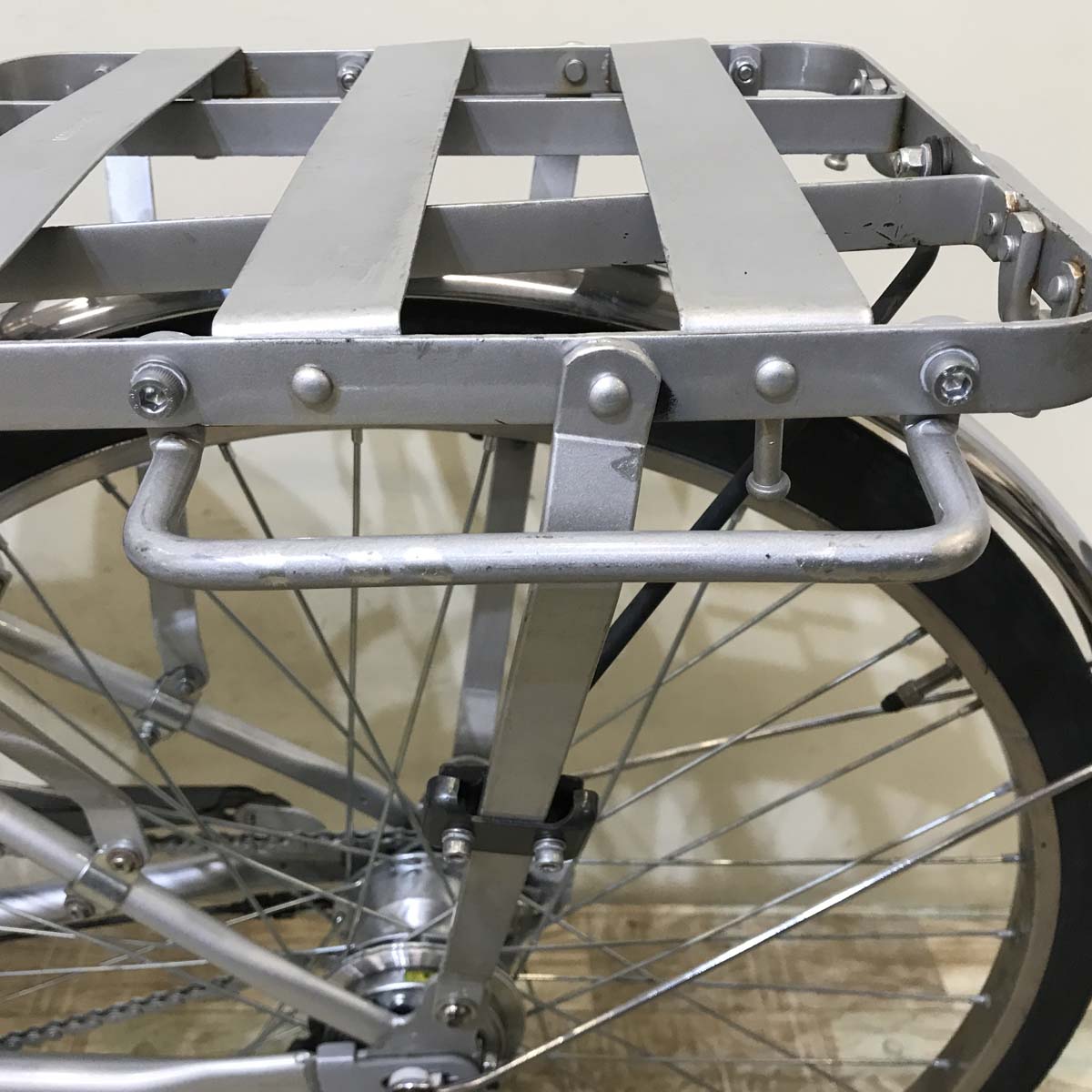 中古電動自転車 ヤマハ PAS GEAR U パス ギア ユー シルバー 26インチ KB014 