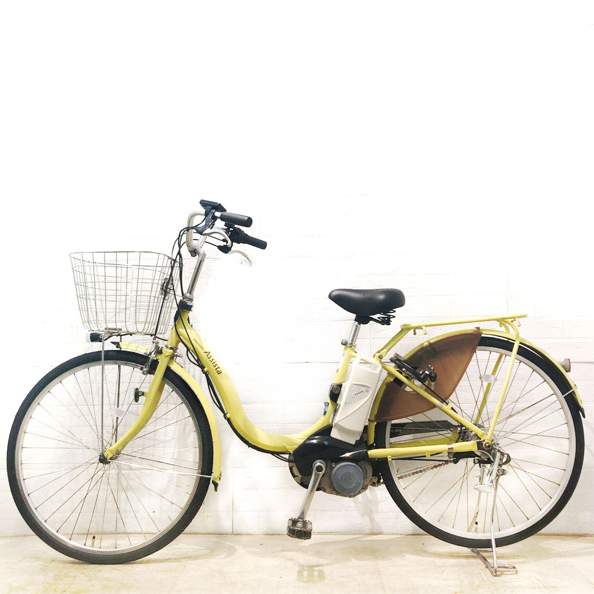 中古電動自転車 ブリヂストン アシスタ ベーシック イエロー 26インチ YC032