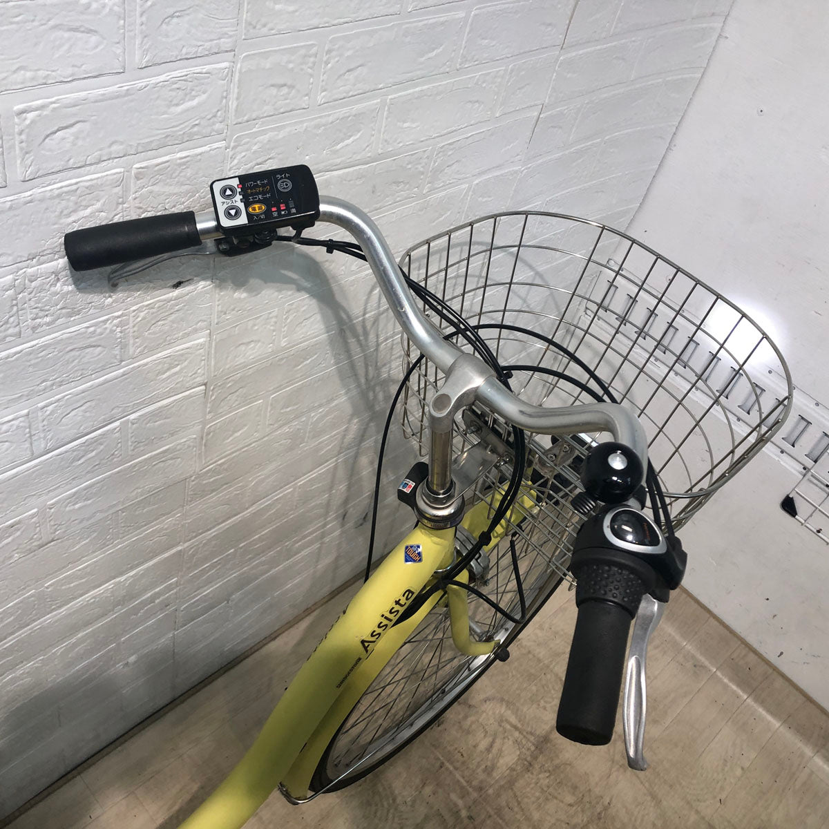 整備済☆送料込！ブリヂストン アシスタベーシック 26インチ 電動アシスト中古車 中古電動自転車 ブリヂストン アシスタ ベーシック イエロー 26インチ