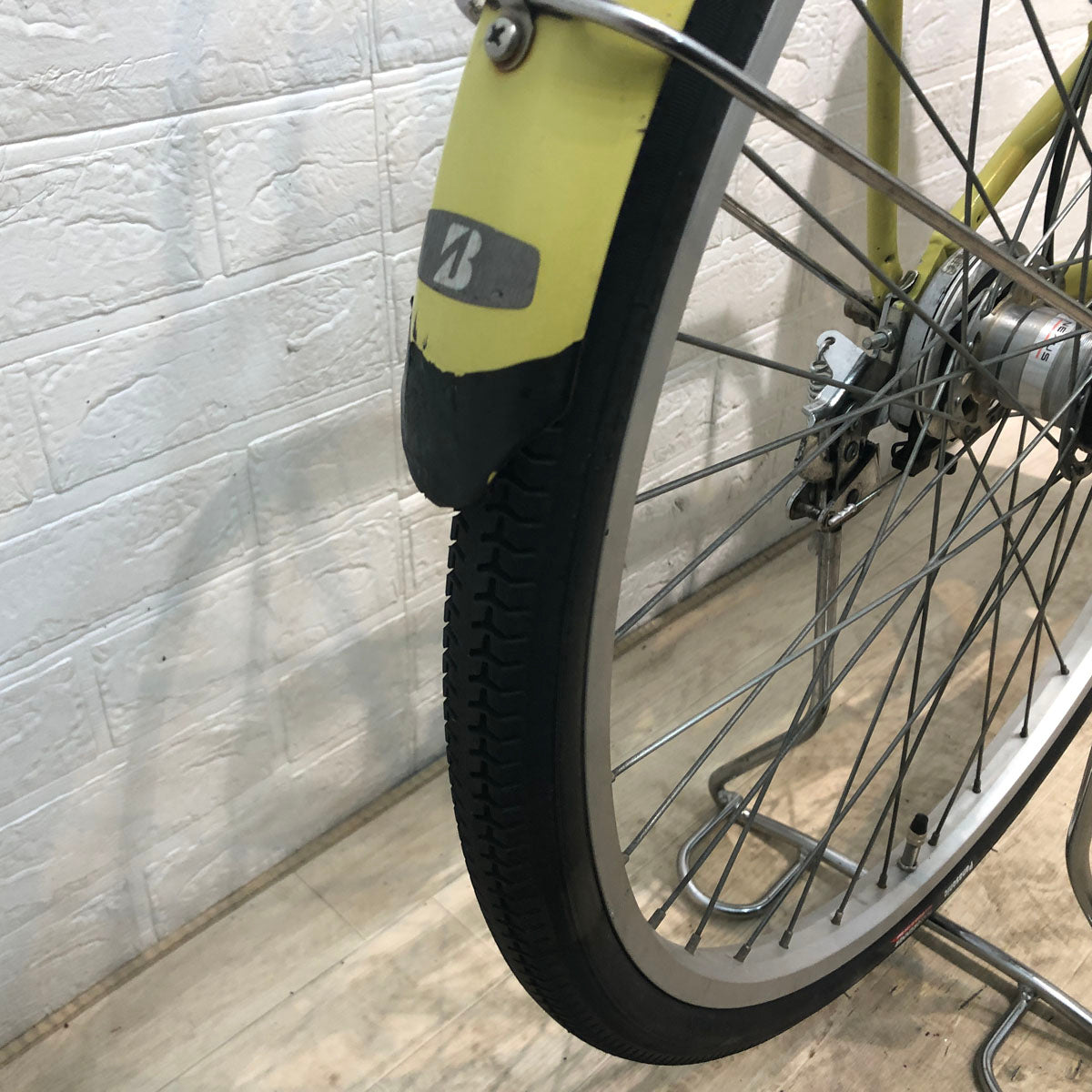 中古電動自転車 ブリヂストン アシスタ ベーシック イエロー 26インチ