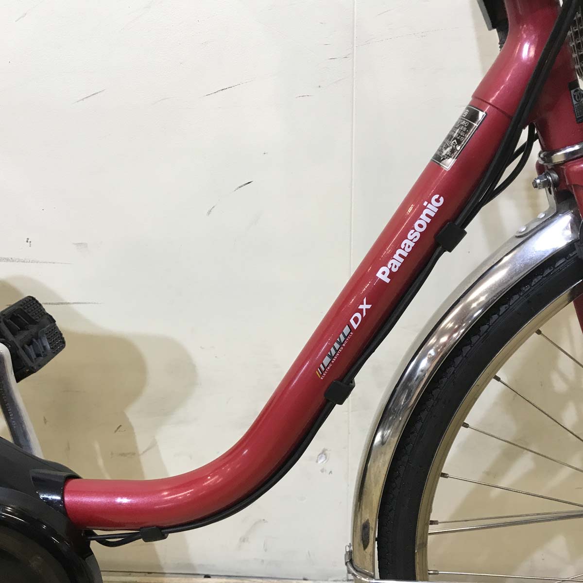 中古電動自転車  パナソニック ビビ DX レッド 26インチ KB016