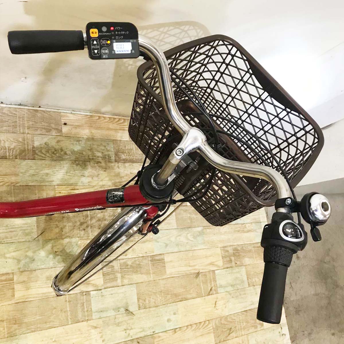 中古電動自転車  パナソニック ビビ DX レッド 26インチ KB016