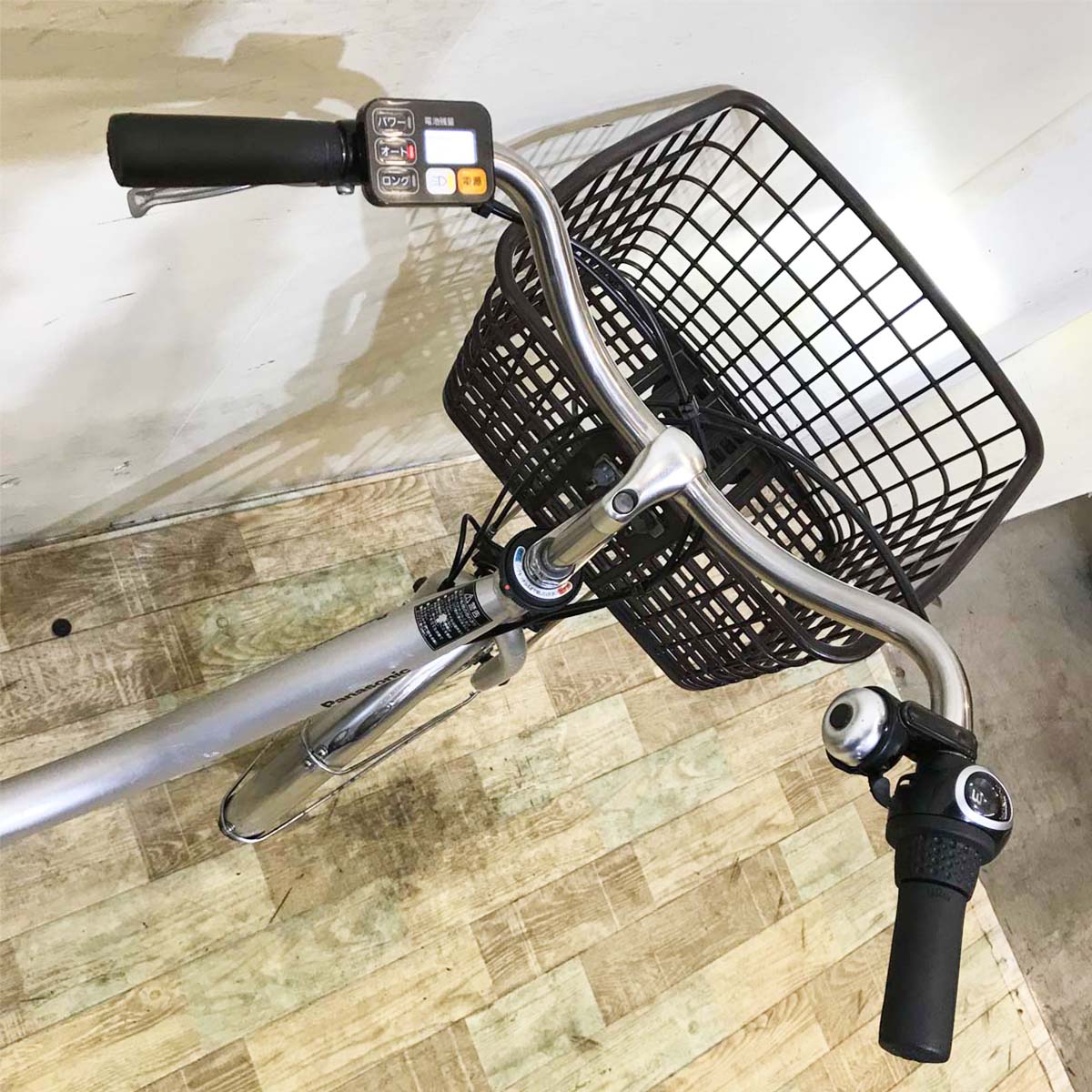 中古電動自転車 パナソニック ビビL シルバー 24インチ KG029