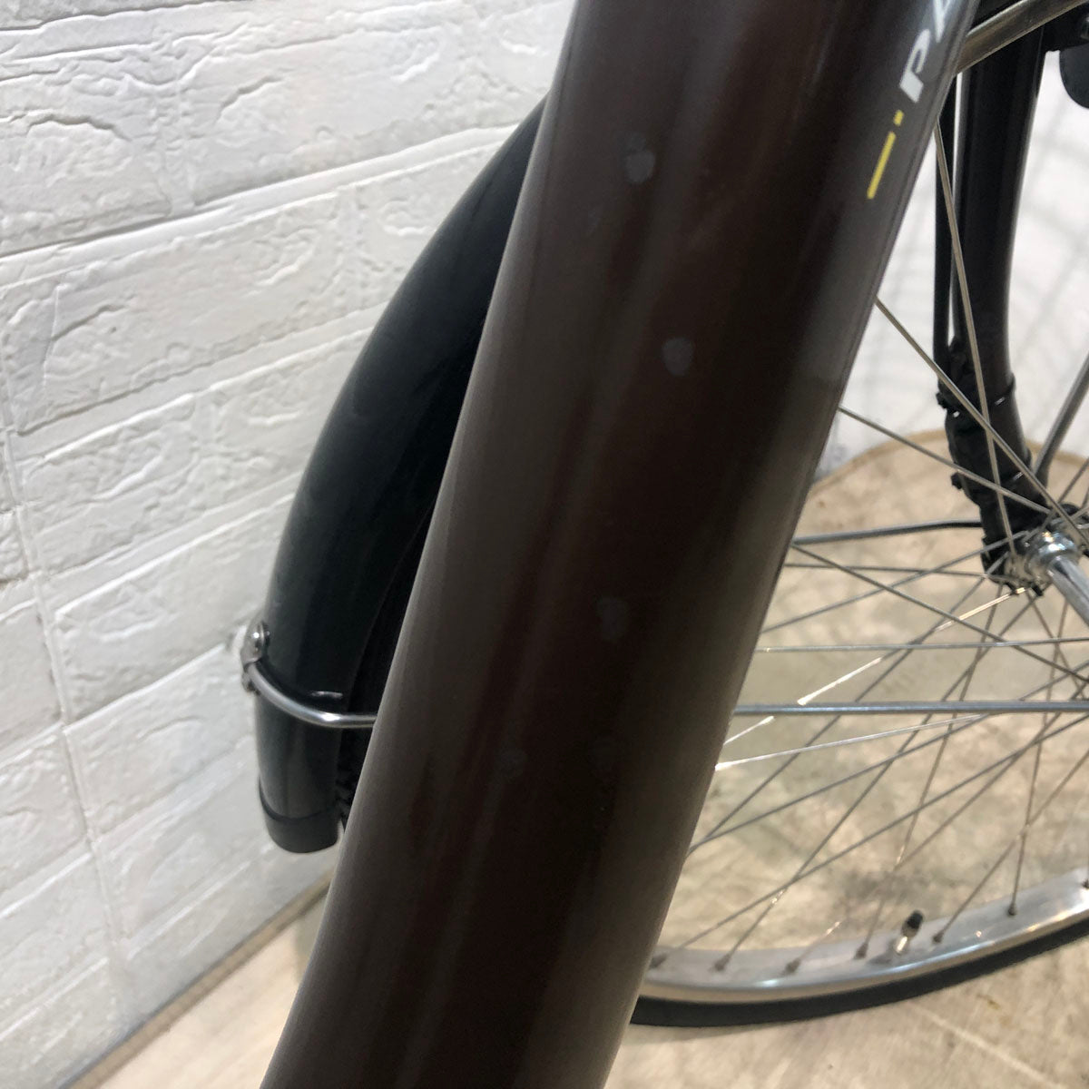 中古電動自転車 ヤマハ PAS With パス ウィズ ブラウン 26インチ YC034
