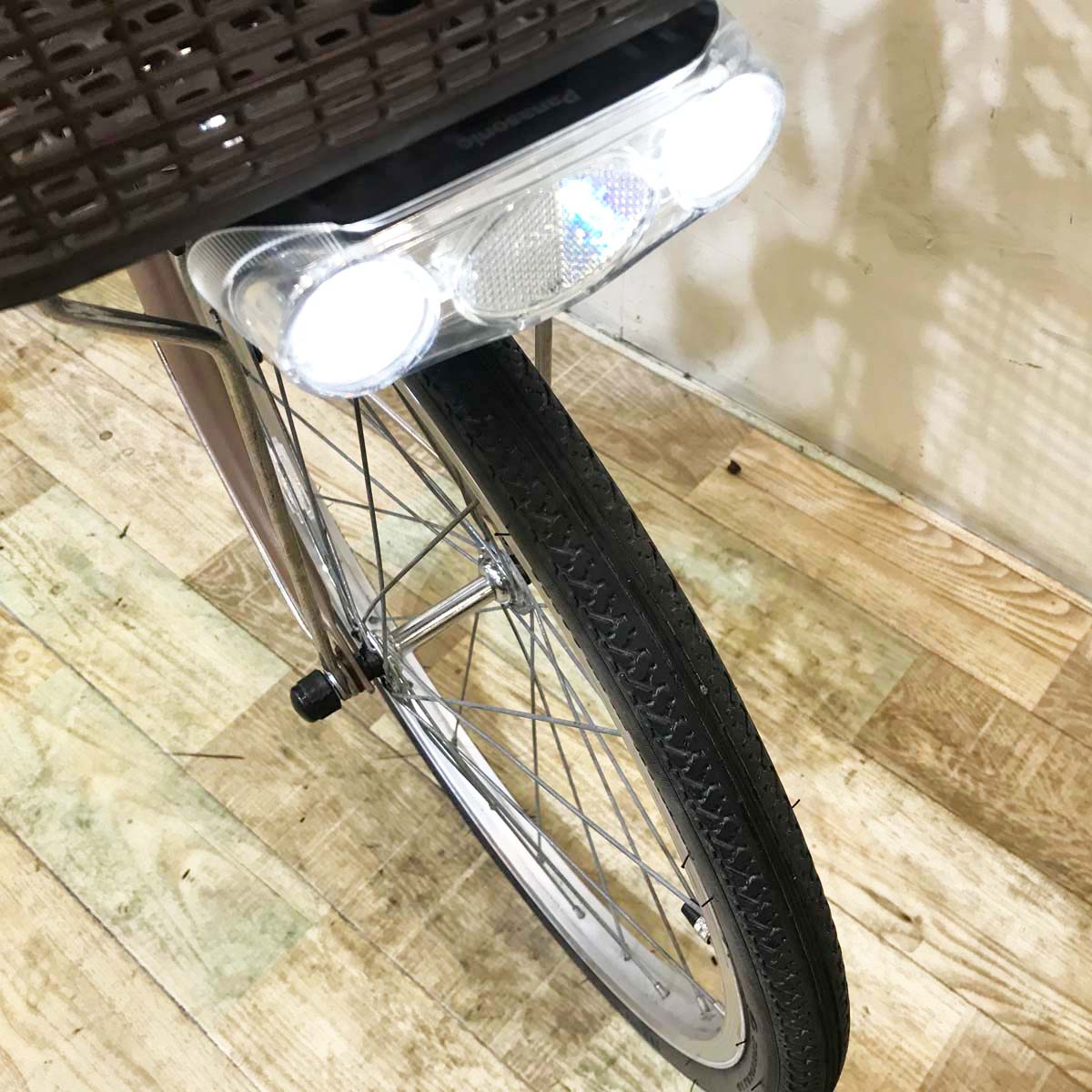 中古電動自転車 パナソニック ビビ SS 20 ブラウン 20インチ KB018 
