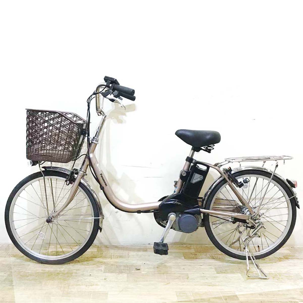 中古電動自転車 パナソニック ビビ SS 20 ブラウン 20インチ KB018 
