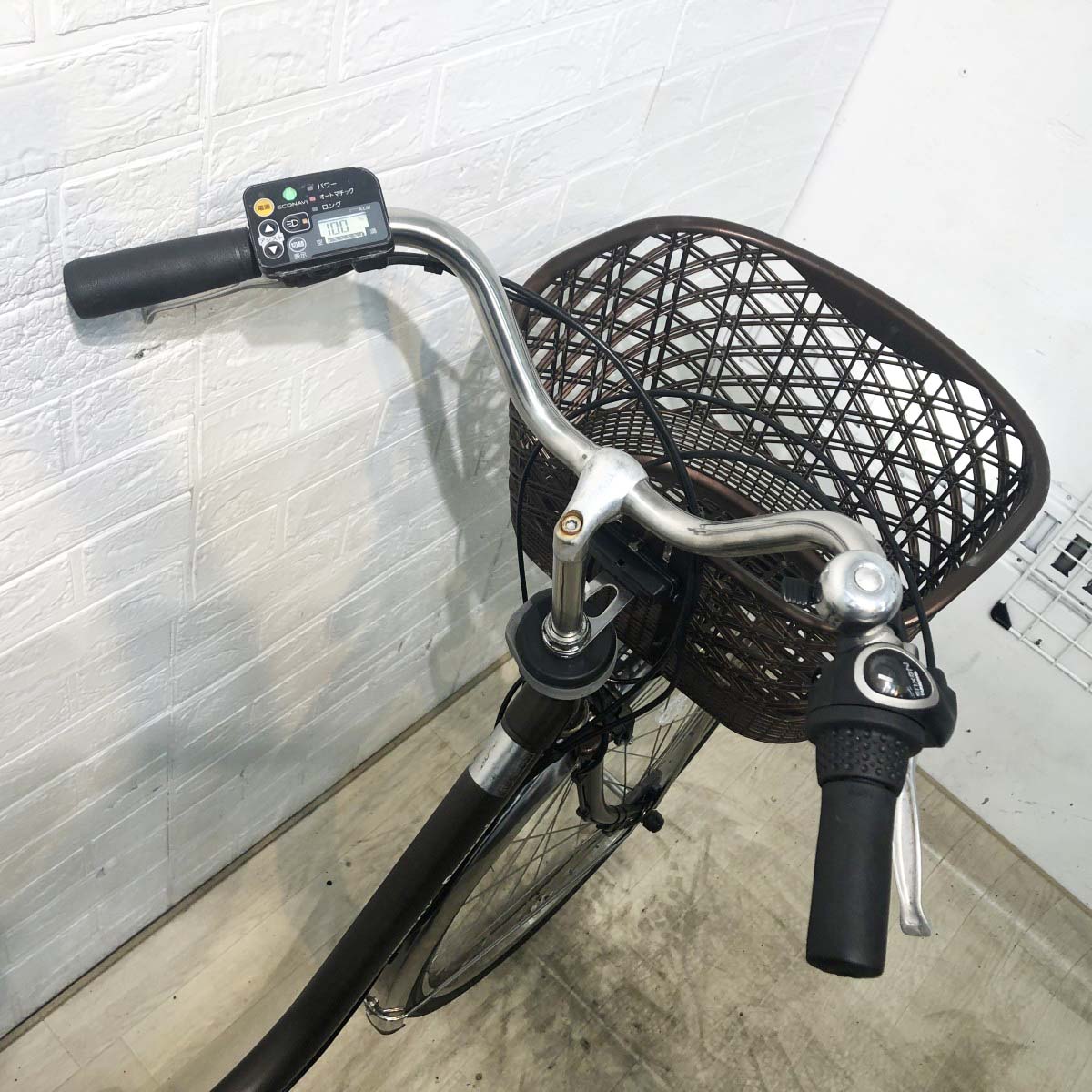 中古電動自転車 パナソニック ビビDX ブラウン 26インチ YH052