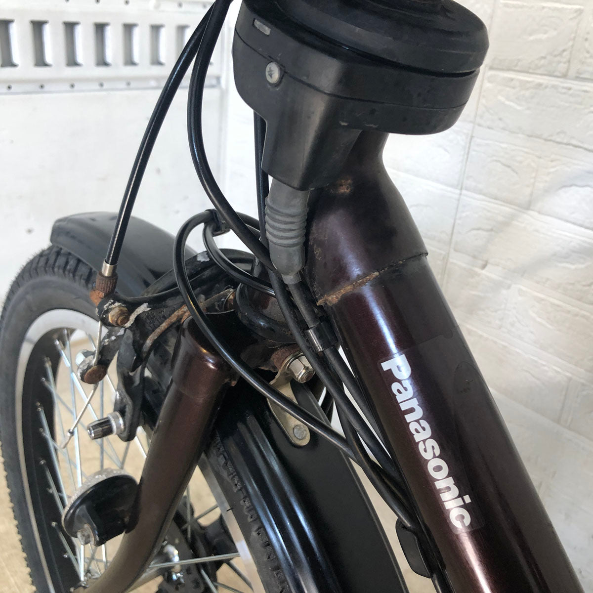 中古電動自転車 パナソニック ギュット ミニ DX ブラウン 20インチ YC035