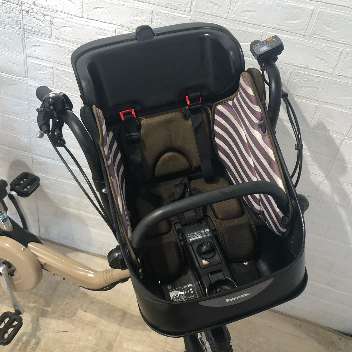【20】子供乗せ電動自転車 Panasonic Gyutto mini ブラウン 中古電動自転車 パナソニック ギュット ミニ DX ブラウンベージュ 20