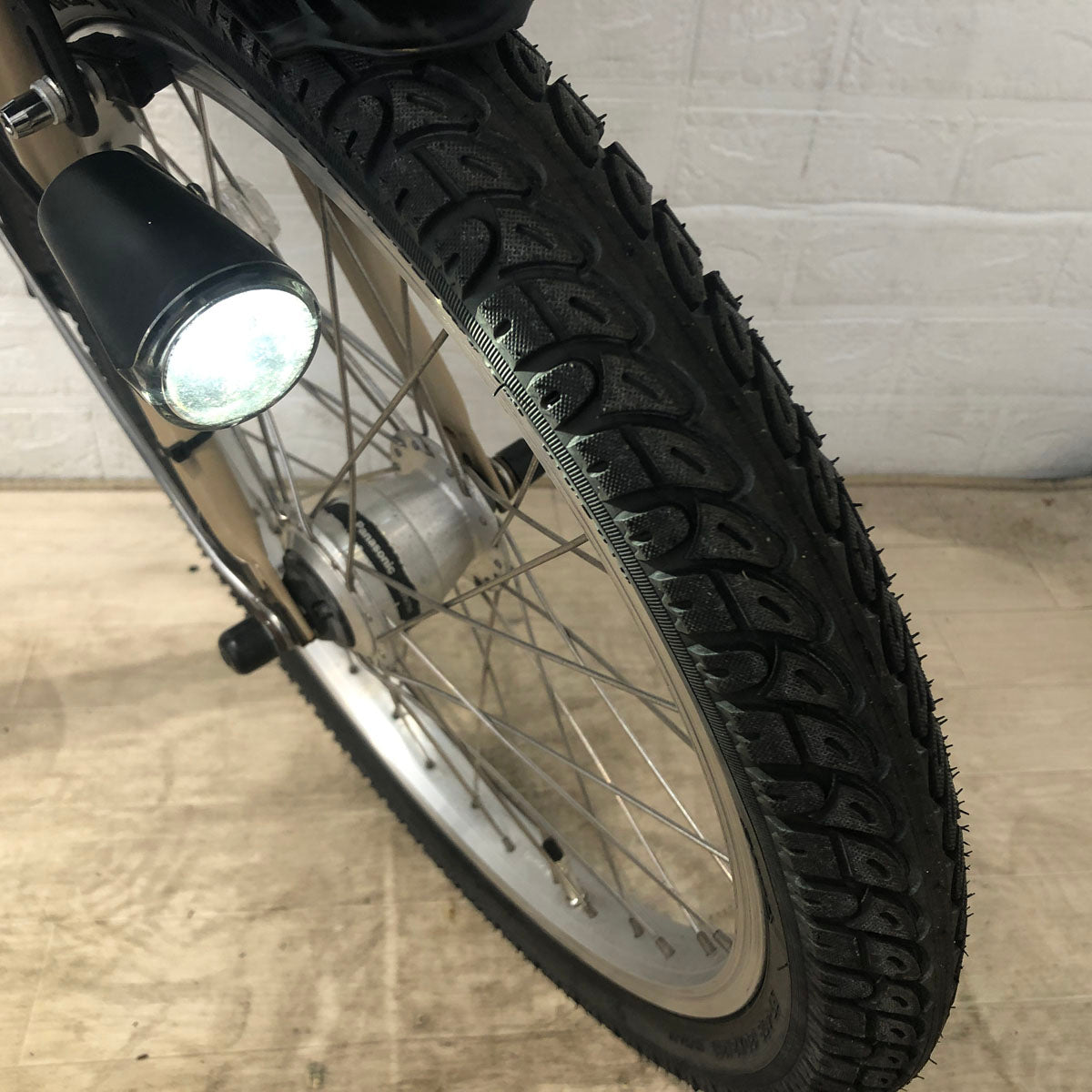 中古電動自転車 パナソニック ギュット ミニ DX ブラウンベージュ 20インチ YC036