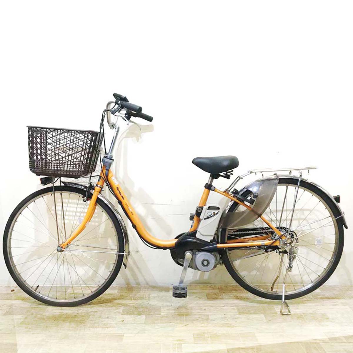 中古電動自転車 パナソニック ビビ DX オレンジ 26インチ KB021