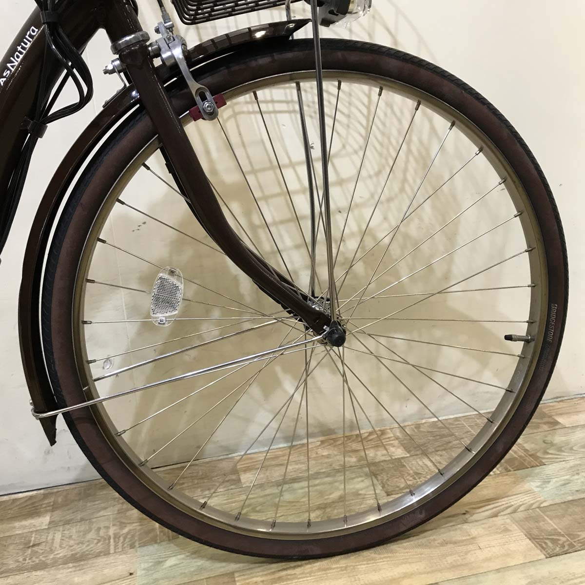 中古電動自転車 ヤマハ PAS ナチュラ ブラウン 26インチ KG033