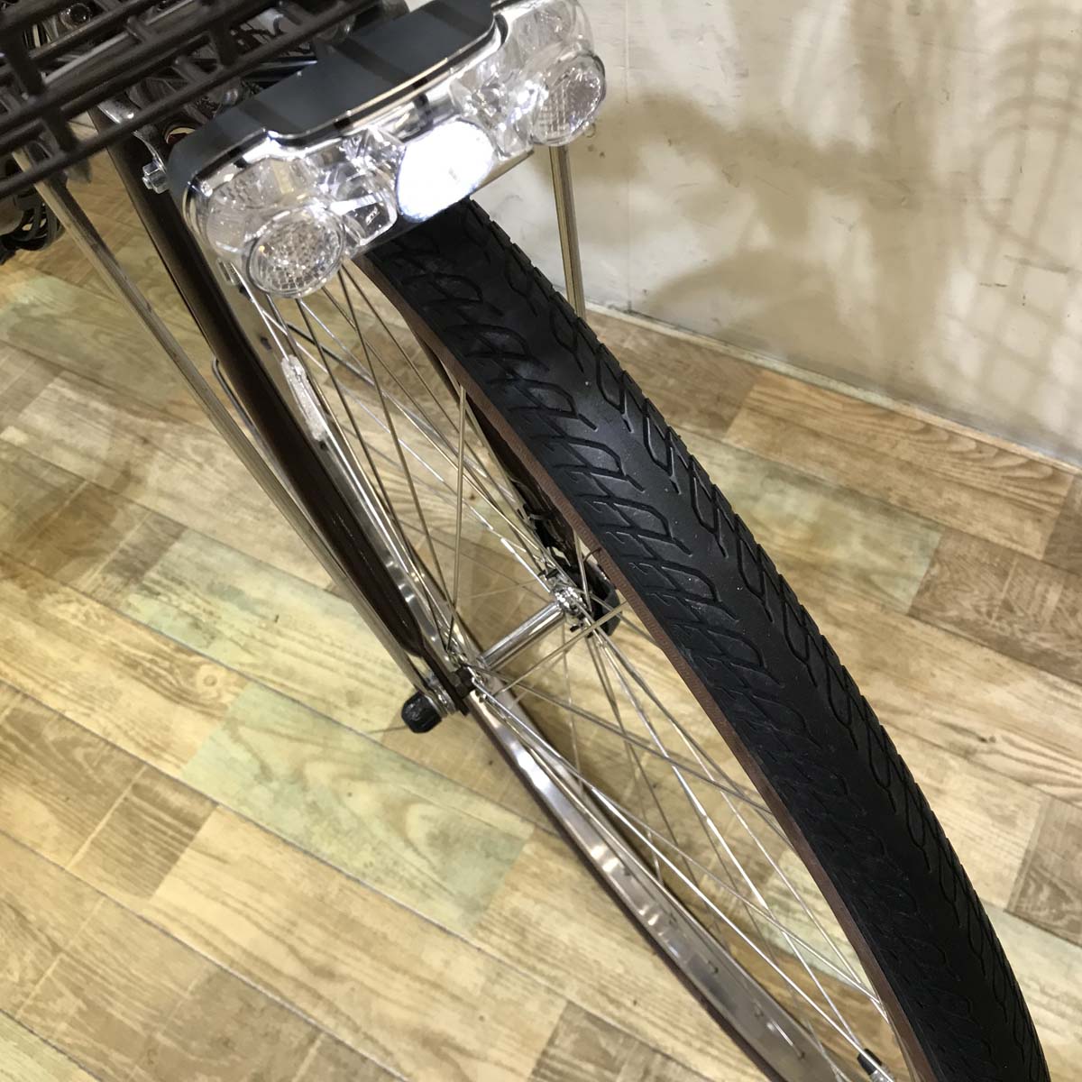 中古電動自転車 ヤマハ PAS ナチュラ ブラウン 26インチ KG033